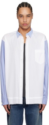 AMBUSH White & Blue Layered Shirt