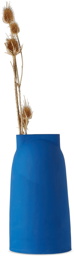 MARTEN HERMA ANDERSON Blue Painted Slit Dome Vase