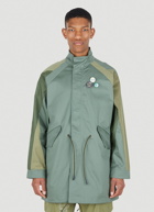 Patchwork Field Jacket in Khaki