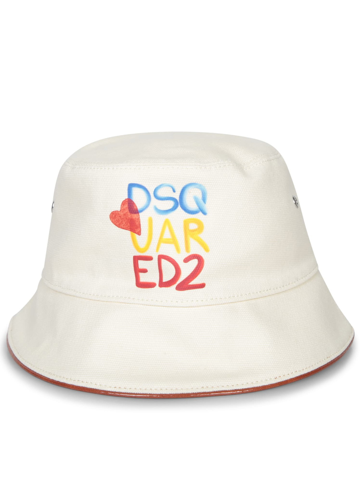 【送料&関税込】Dsquared2 Ivory Logo Bucket Hat Dsquared2 Ivory Logo Bucket Hat Dsquared2