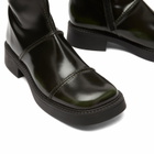 MIISTA Women's Dahlia Khaki Black Ankle Boots in Khaki/Black