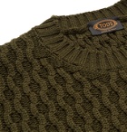 Tod's - Textured-Merino Wool Sweater - Green