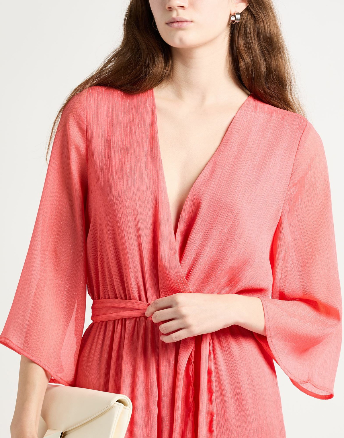 Twinset Womens Jumpsuit in Coral