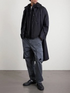 C.P. Company - Straight-Leg Logo-Appliquéd Cotton-Blend Cargo Trousers - Gray
