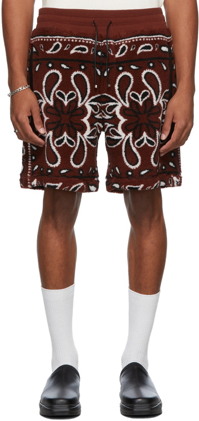 Photo: AMIRI Fleece Bandana Print Shorts