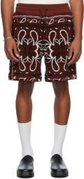 AMIRI Fleece Bandana Print Shorts