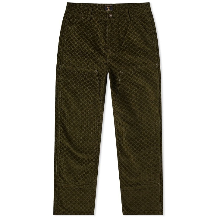 Photo: Lee x The Brooklyn Circus Embossed Cord Carpenter Pant in Kale