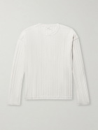 mfpen - Ribbed Cotton-Jersey T-Shirt - Neutrals