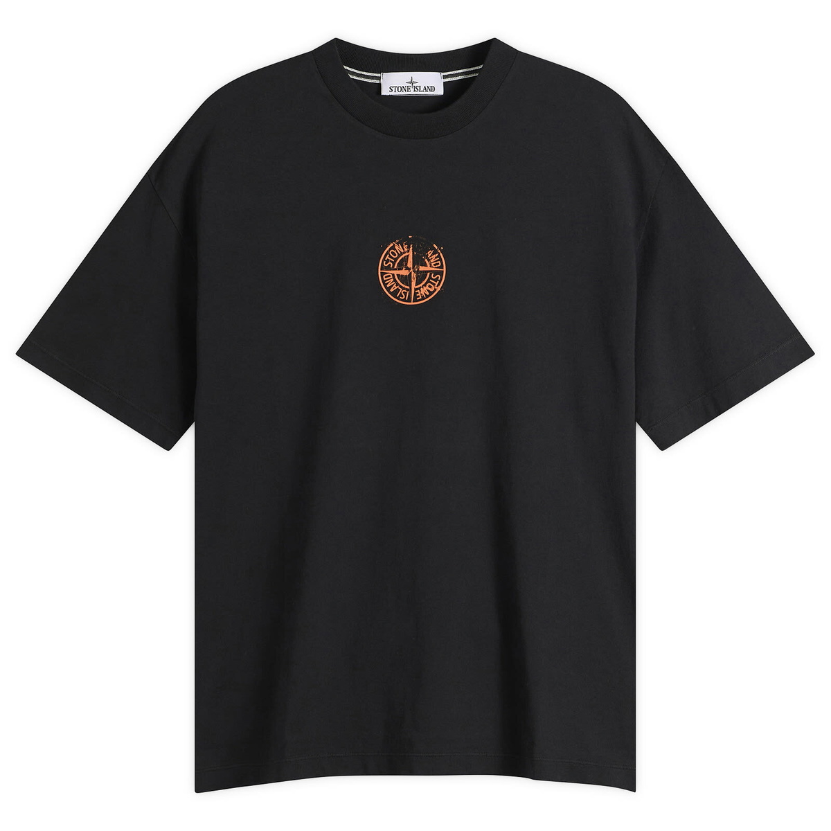 Stone Island Men's Vertical Placement T-Shirt in Black