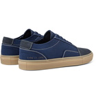 Common Projects - Cap-Toe Canvas and Nubuck Sneakers - Men - Navy