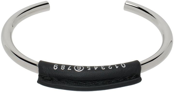 Photo: MM6 Maison Margiela Silver Logo Bracelet