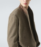 Giorgio Armani Cotton and wool-blend blazer
