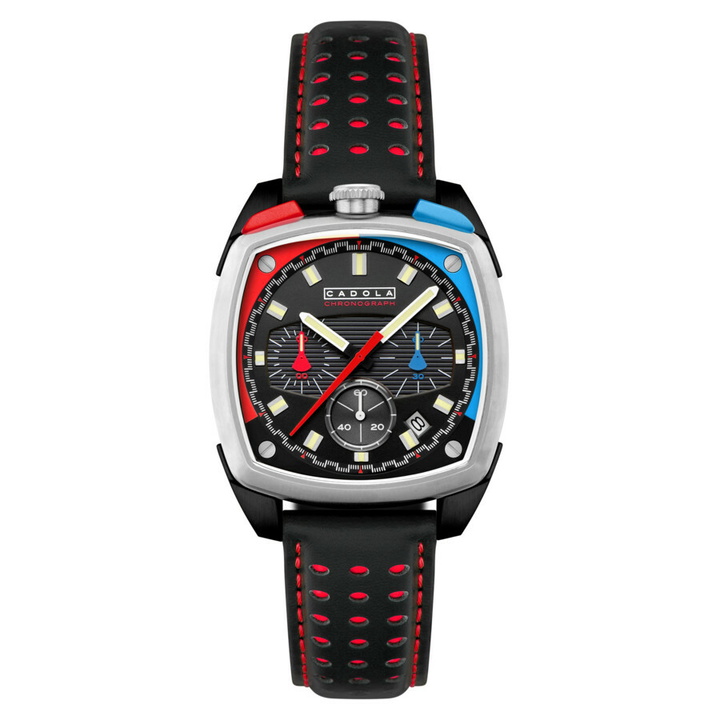Photo: Cadola Taurus Chronograph Quartz Black Dial Mens Watch CD-1060-01