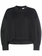 MAX MARA - Cotton Jersey Sweatshirt W/ Embroidery