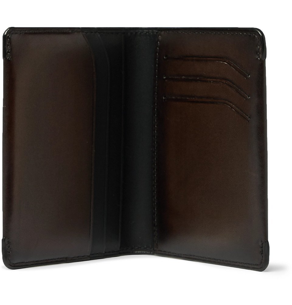 Berluti - Ideal Leather Bifold Cardholder - Men - Brown Berluti