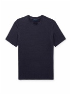 Thom Sweeney - Stretch-Linen T-Shirt - Blue