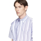 paa Blue and White Stripe Short Sleeve Shirt