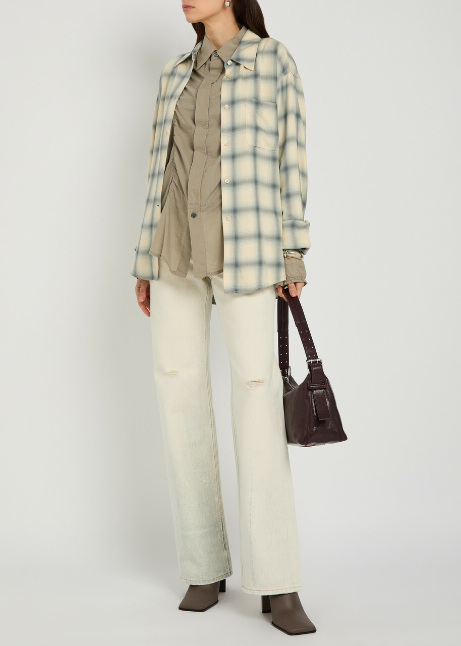 Our Legacy Forever Checked Woven Shirt Blue