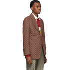 Gucci Red GG Canvas Blazer