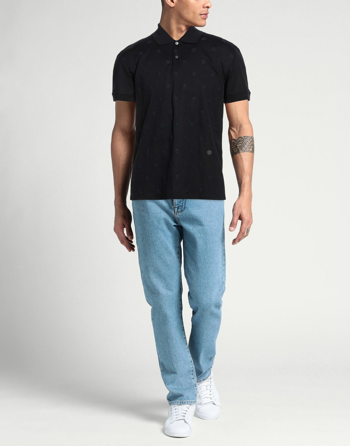 Roberto Cavalli Mens Polo shirt Midnight in Blue