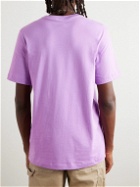 Nike - Sportswear Club Logo-Embroidered Cotton-Jersey T-Shirt - Purple