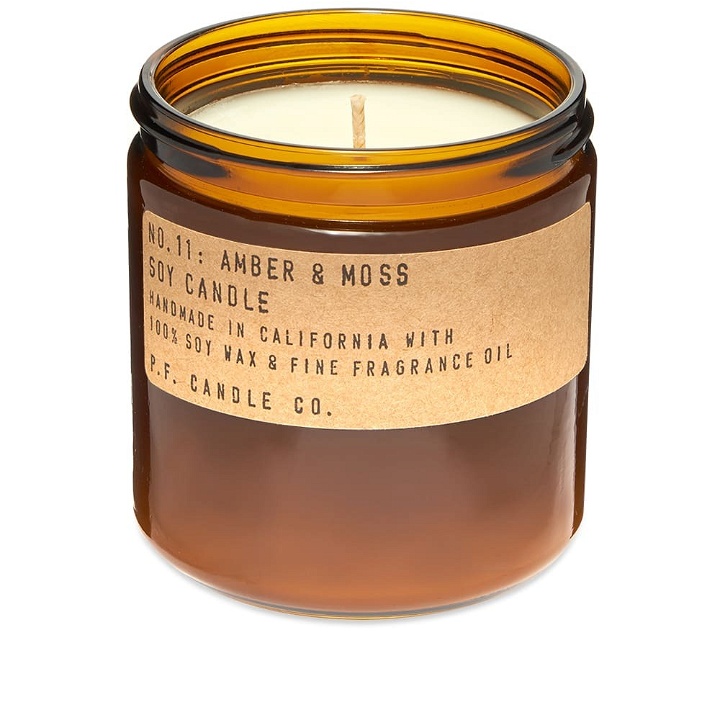 Photo: P.F. Candle Co No.11 Amber & Moss Large Soy Candle in 354g