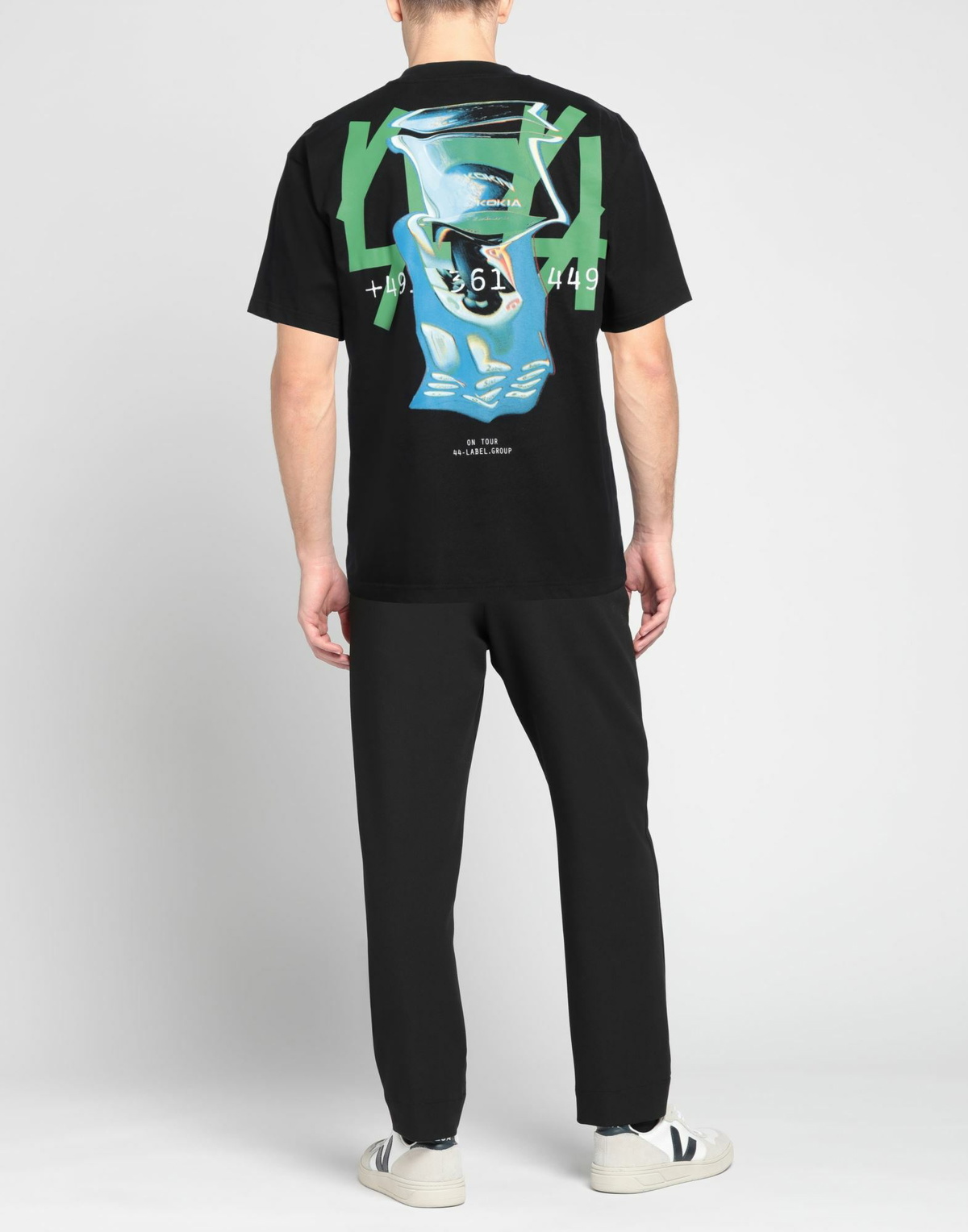 44 Label Group Mens T-shirt in Black