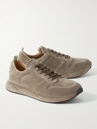 Officine Creative - Race Lux 002 Suede Sneakers - Gray