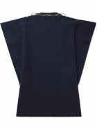 A.P.C. - JW Anderson Swann Webbing-Trimmed Ribbed Wool Poncho