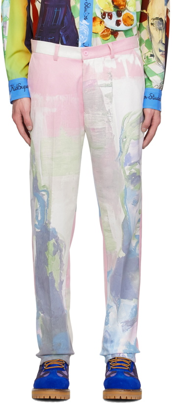 Photo: KidSuper Multicolor '24 Hour Diner' Trousers