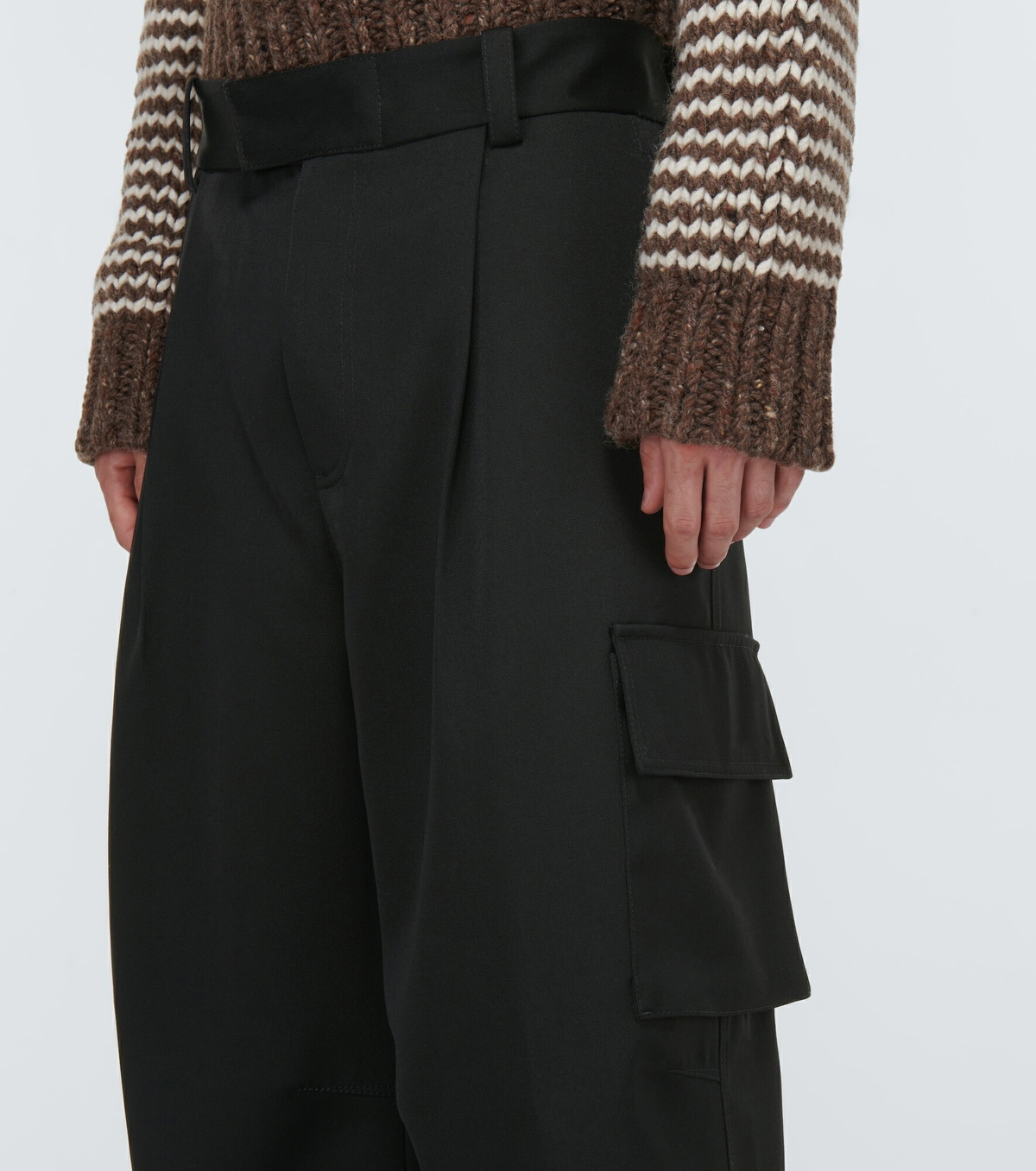 【関税&送料込み】Bottega Veneta Wool Cargo Pants Bottega Veneta - Wool gabardine cargo pants Bottega Veneta