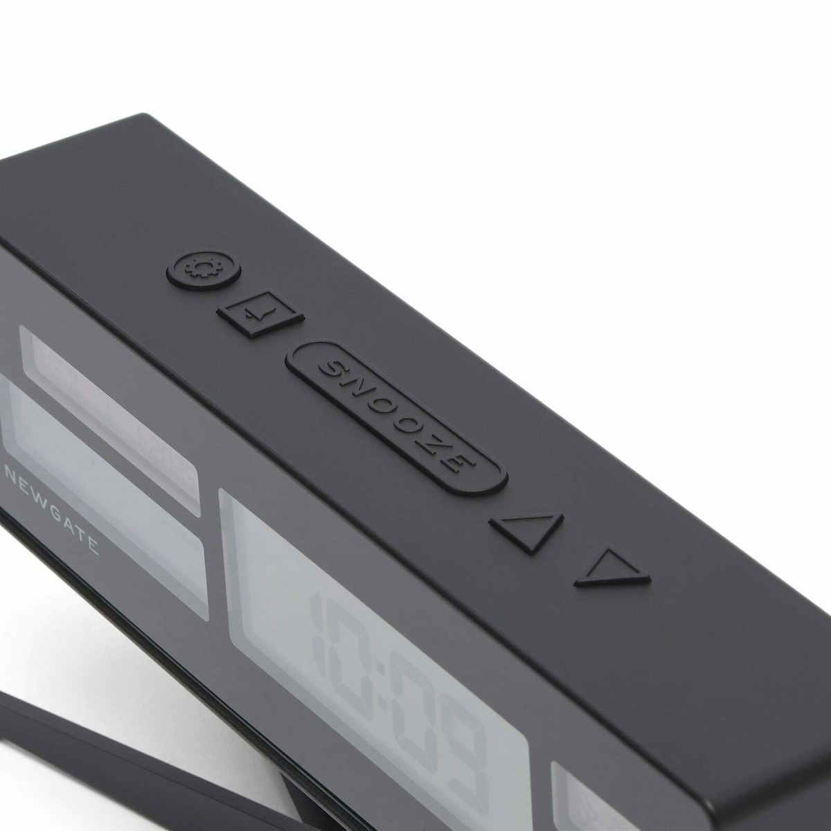 Newgate Clocks Supergenius LCD Alarm Clock in Black 