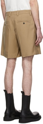 Wooyoungmi Brown Pleated Shorts