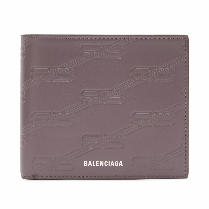 Photo: Balenciaga Men's Logo Billfold Wallet in Dark Grey