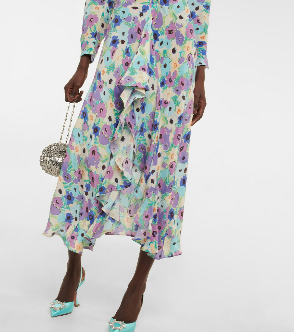 Rixo Dani floral silk midi dress Rixo Rixo Dani floral silk midi dress Rixo