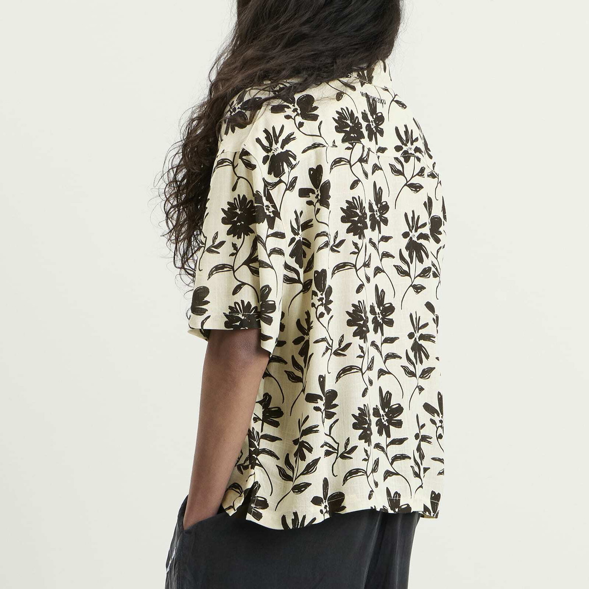MKI Men's Floral Linen Vacation Shirt in Raw