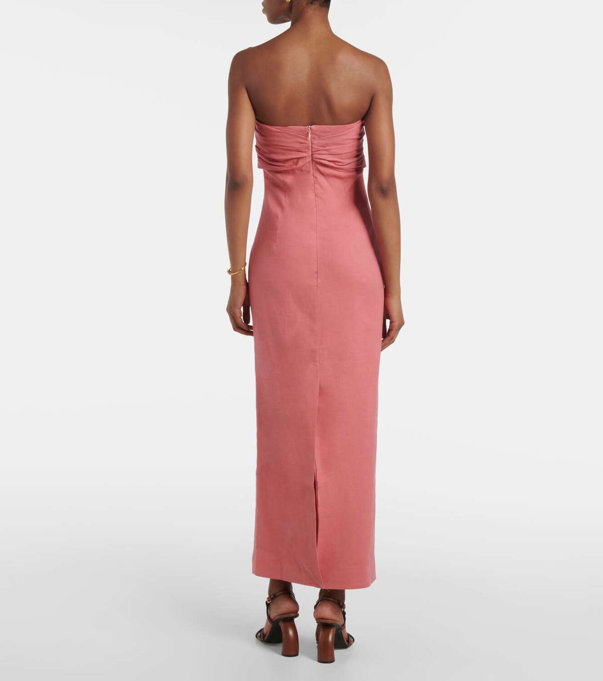 Tove Rahel linen and cotton-blend maxi dress