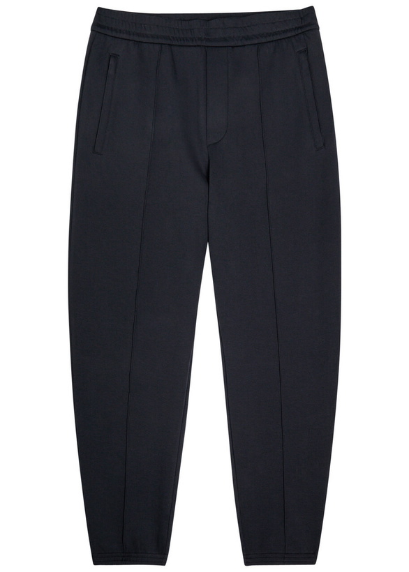 Photo: Emporio Armani Tapered-leg Jersey Sweatpants Navy
