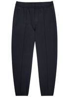 Emporio Armani Tapered-leg Jersey Sweatpants Navy
