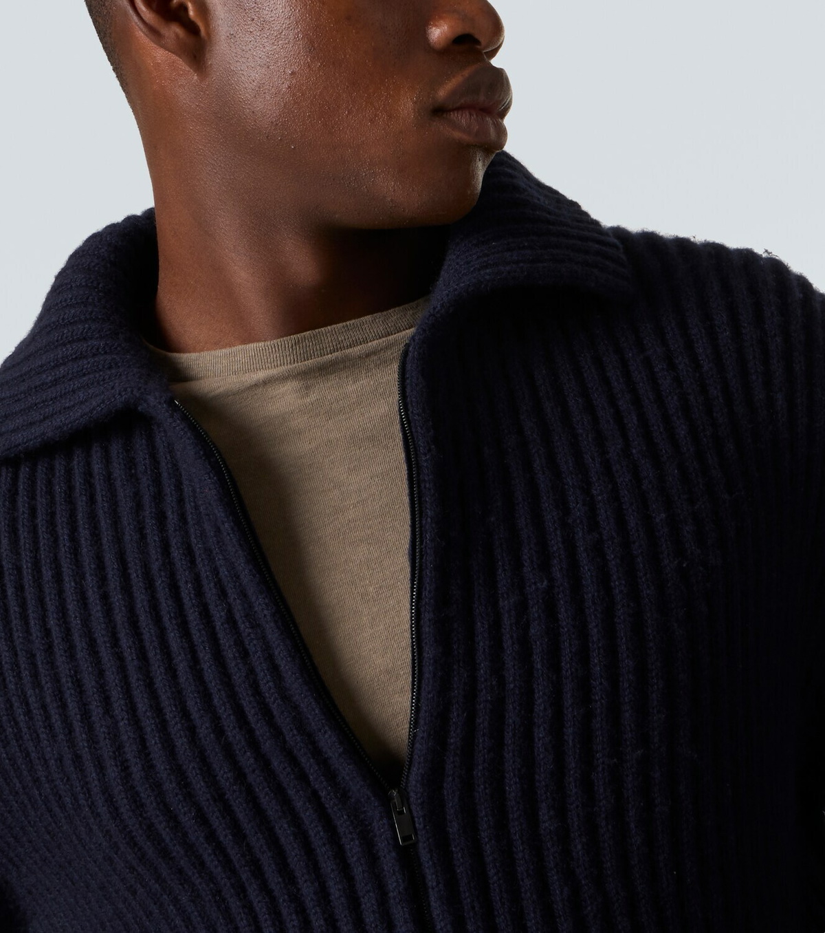 The Row Hornby cashmere zip-up cardigan