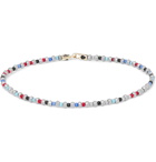 LUIS MORAIS - Bead and 14-Karat Gold Bracelet - Gray