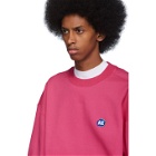 ADER error Pink Stone Logo Sweatshirt