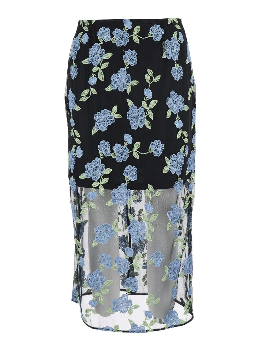 【Rotate】 Sunフローラル-applique high-rise maxiスカート Sun floral-appliqué high-rise maxi skirt in red - Rotate