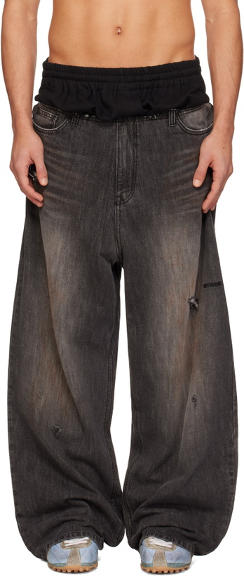 Photo: We11done Black Layered Jeans