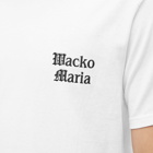Wacko Maria Men's USA Body Crew T-Shirt in White
