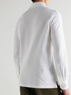 Rubinacci - Cotton-Piqué Shirt - White