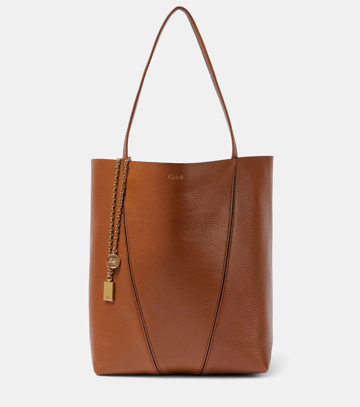 Chloé Women's Borsa Tote Cholé Spin Medium Brown