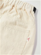 Danton - Straight-Leg Belted Cotton-Twill Trousers - Neutrals