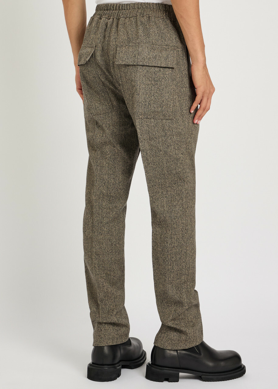 Rick Owens Slim-leg Wool Sweatpants Black