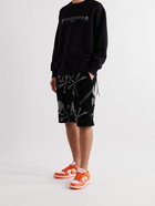 MASTERMIND WORLD - Cotton-Jacquard Terry Shorts - Black